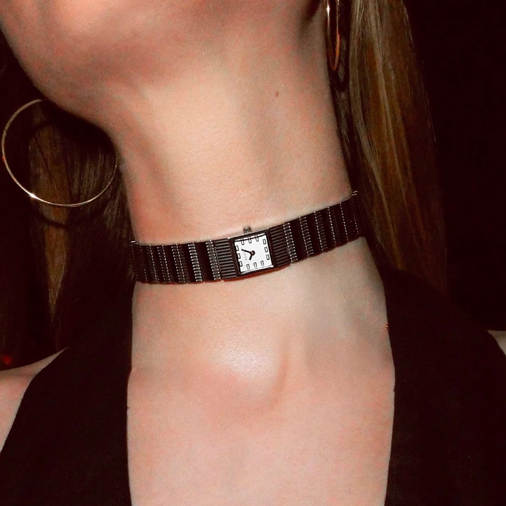 Breda Groove Time Choker Silver